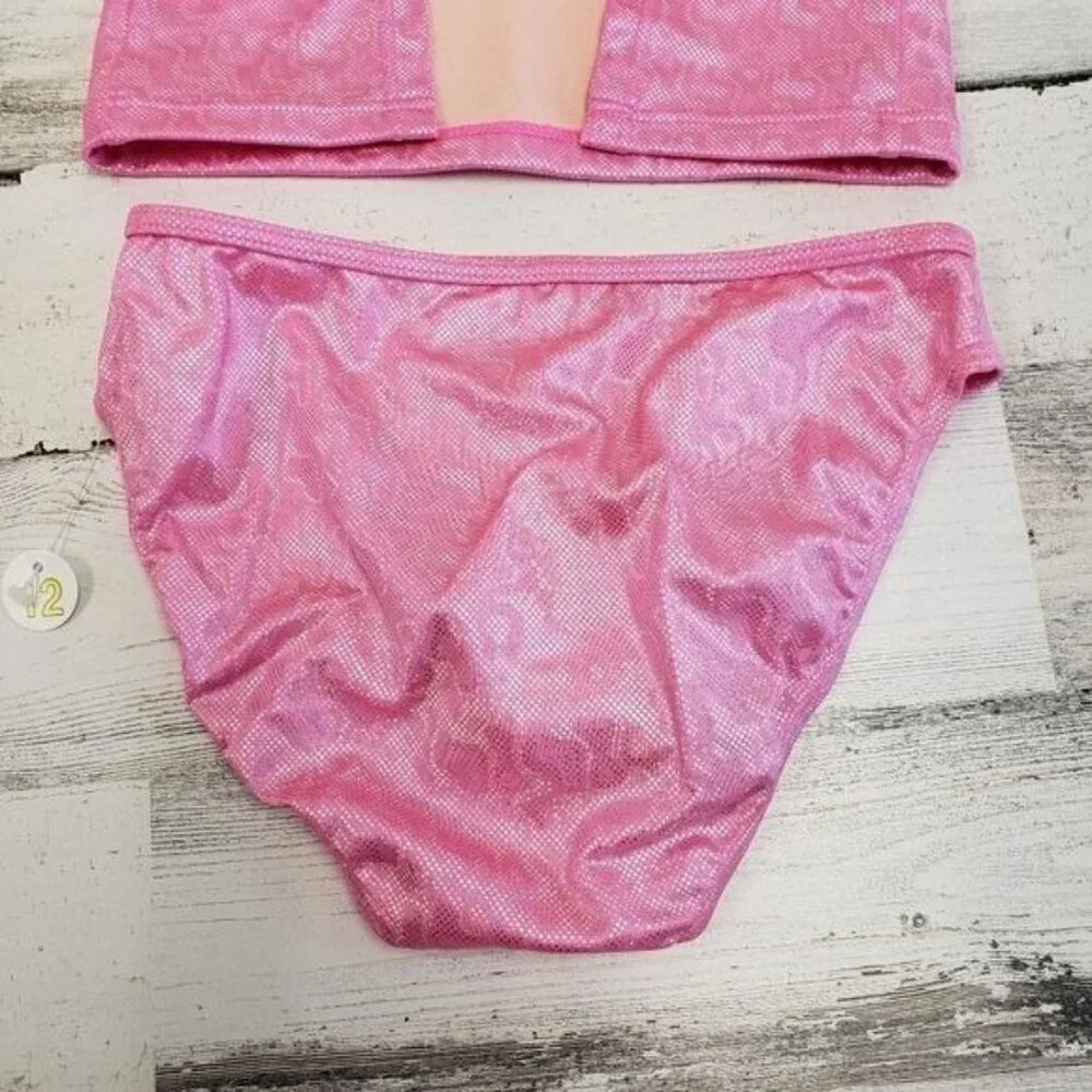 Sand n Sun Girls 2 Piece Heart Swim Suit Size 12 - Picture 6 of 8